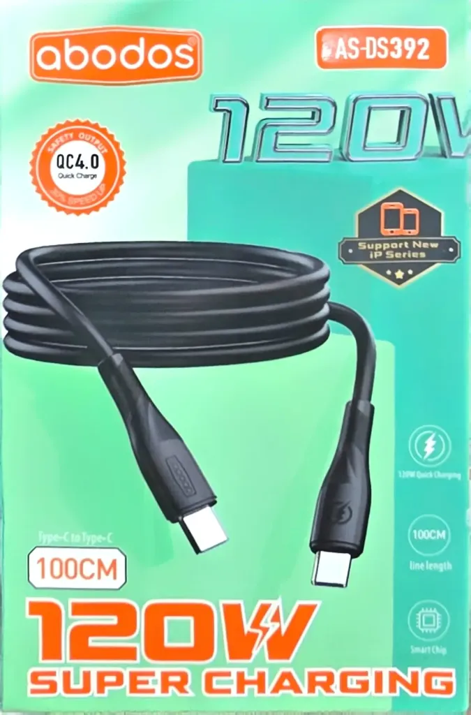 Abodos 120w fast charging data cable